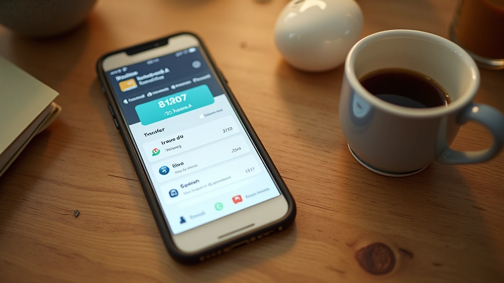 Application bancaire sur téléphone affichant des virements automatiques programmés