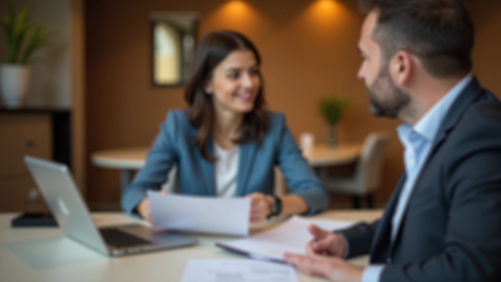 Femme consultant un conseiller financier sur un document épargne
